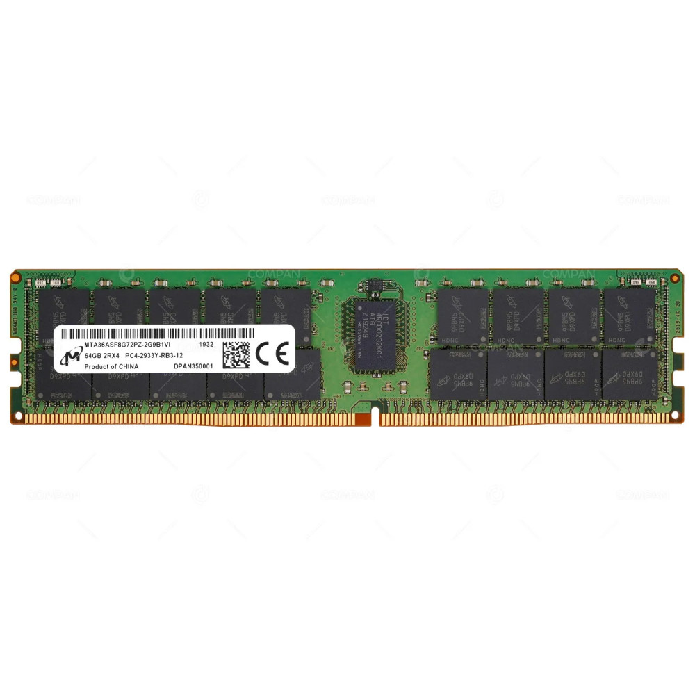 MTA36ASF8G72PZ-2G9B1 MICRON DDR4 64GB 2RX4 PC4-23466 2933MHZ RDIMM CL21